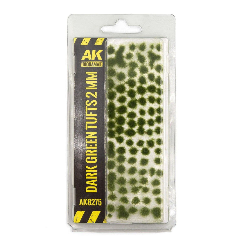 AK Diorama: Dark Green Tufts 2mm