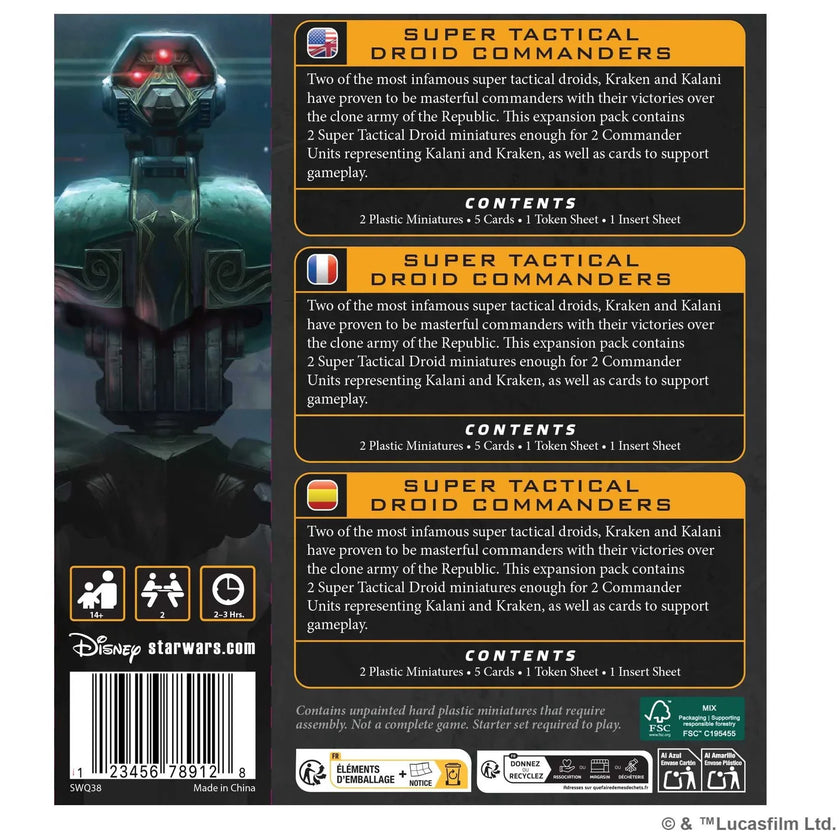 Star Wars: Legion Super Tactical Droids Commanders