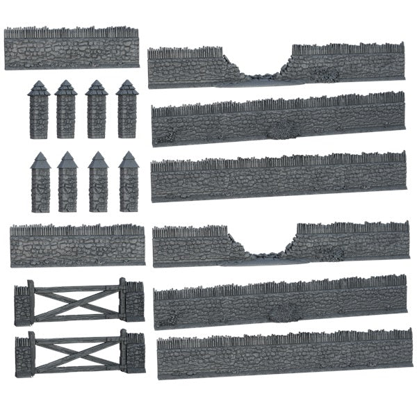 Terrain Crate Battlefield Walls | 28-32mm Scale Terrain