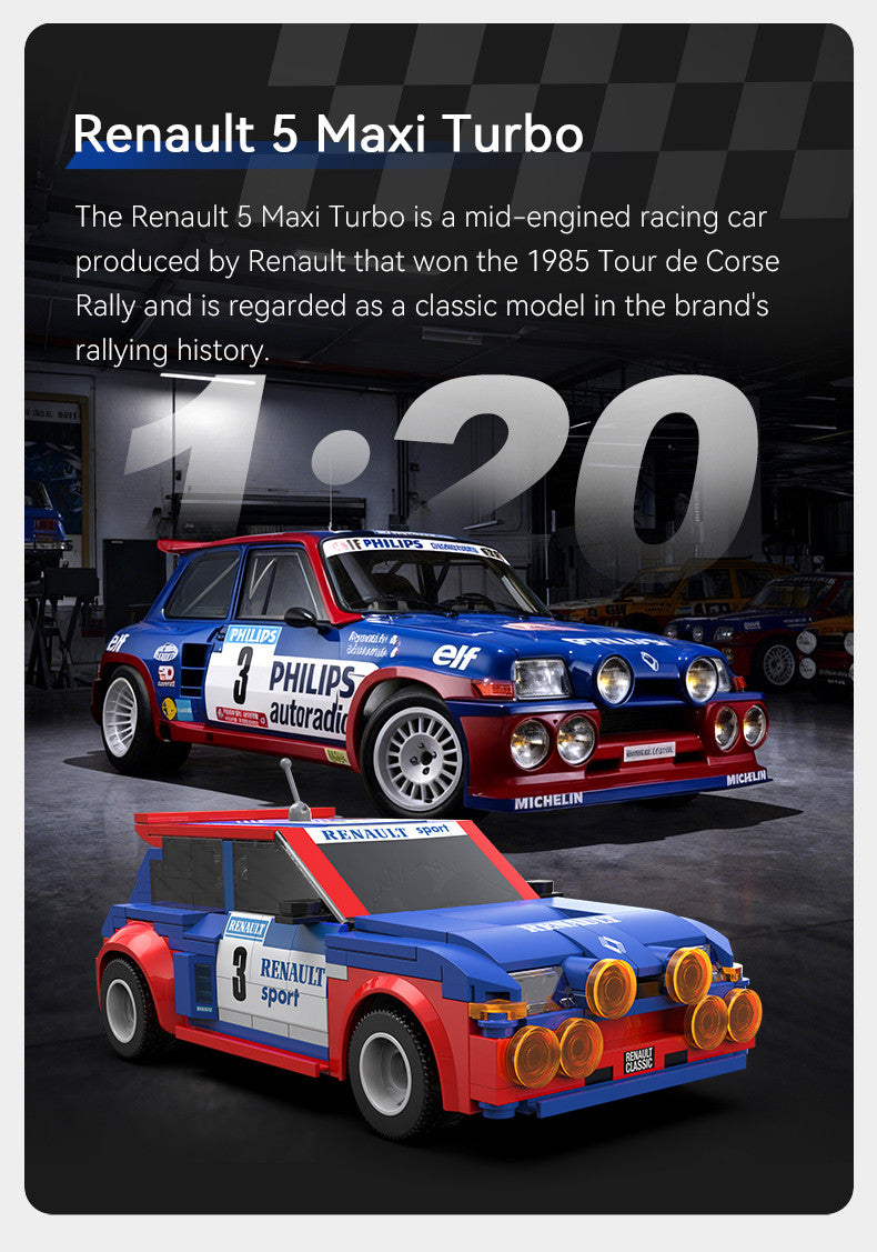 CaDA 1/20 Renault 5 Maxi Turbo - 282 pcs