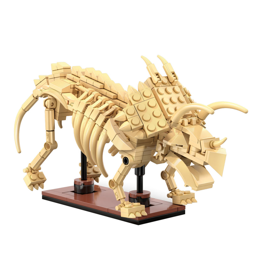 CaDA Tray of 3 Dinosaur Eggs with Stegosaurus Triceratops & Velociraptor