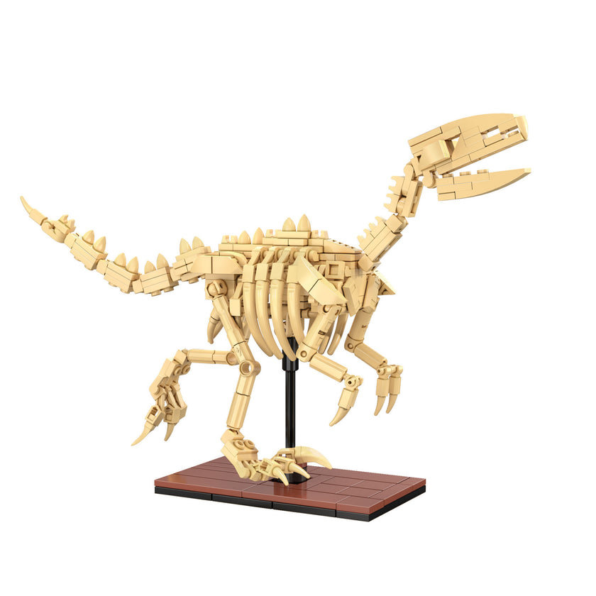 CaDA Tray of 3 Dinosaur Eggs with Stegosaurus Triceratops & Velociraptor
