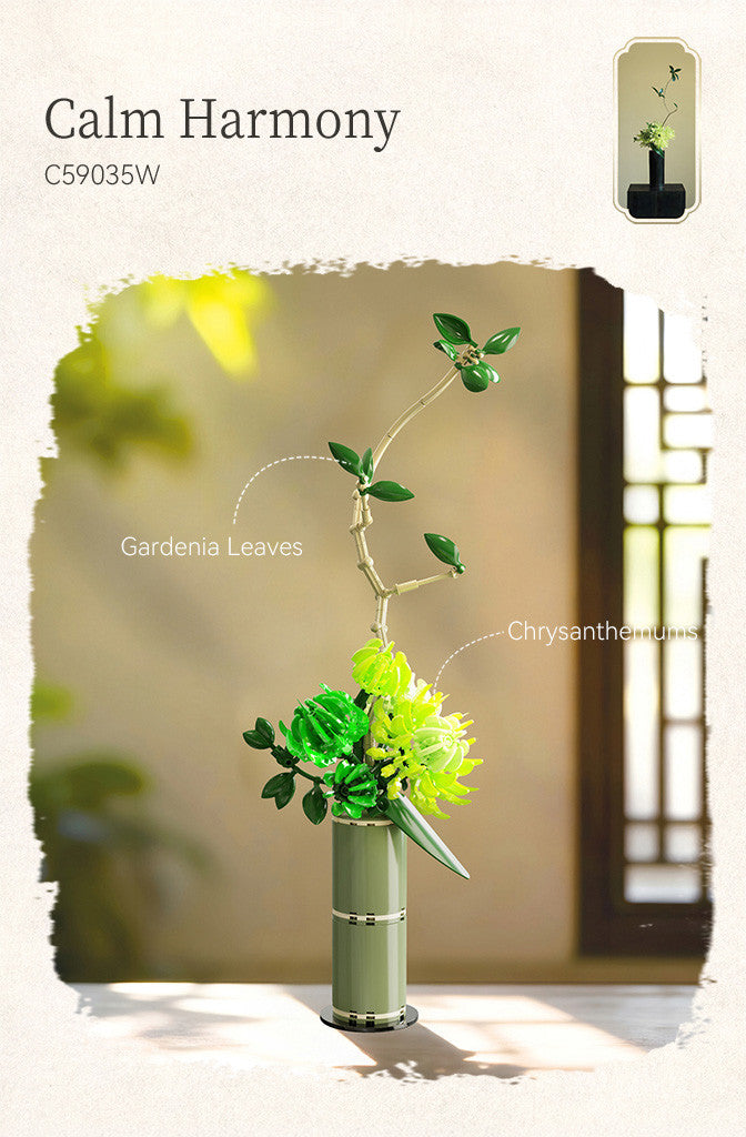 CaDA Oriental Floral Art: Calm Harmony - 299 pcs