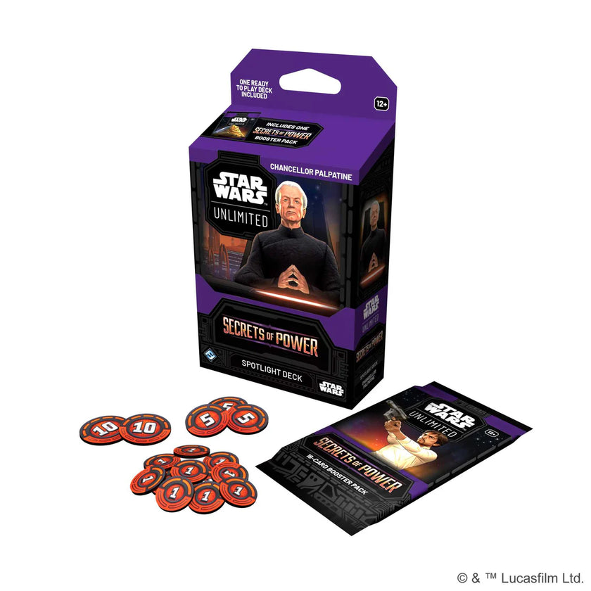 Star Wars: Unlimited - Secrets of Power Spotlight Deck Display
