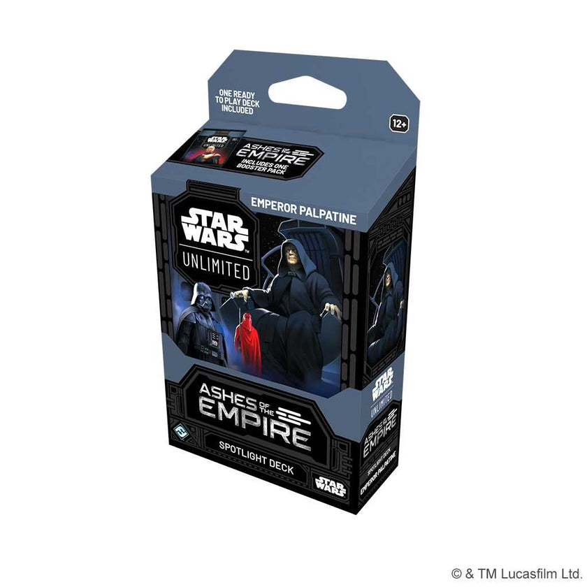 Star Wars: Unlimited - Ashes of the Empire Spotlight Deck Display (6) Luke & Palpatine