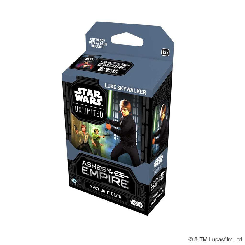 Star Wars: Unlimited - Ashes of the Empire Spotlight Deck Display (6) Luke & Palpatine