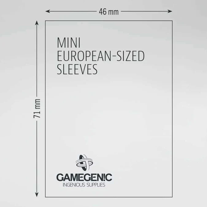 Gamegenic Board Game Sleeves Mini European Clear (50 ct.)