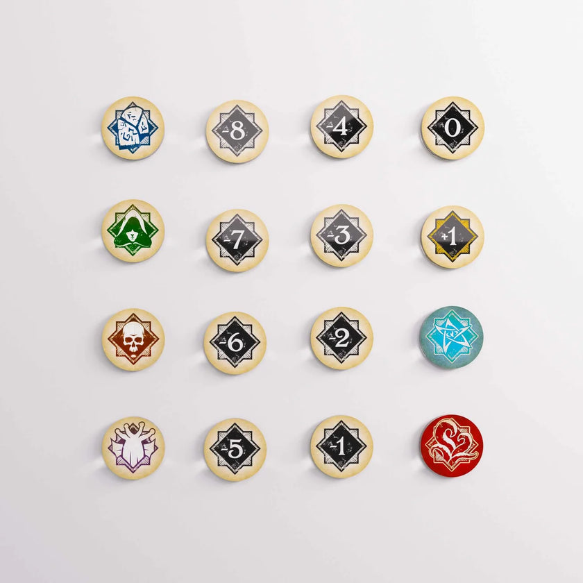 Gamegenic Arkham Horror: Chaos Tokens + Token Bag