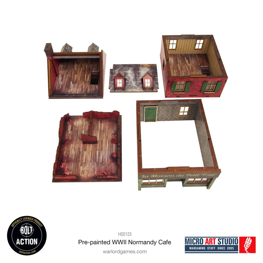 Bolt Action: Pre-painted WW2 Normandy Cafe