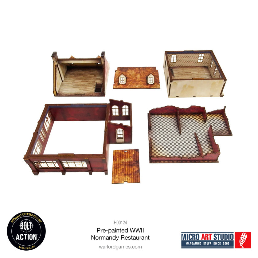 Bolt Action: Pre-painted WW2 Normandy Restaurant
