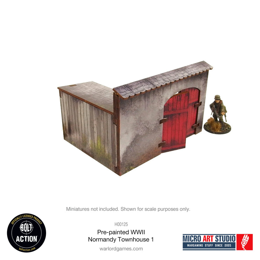 Bolt Action Pre-painted WW2 Normandy Townhouse 1