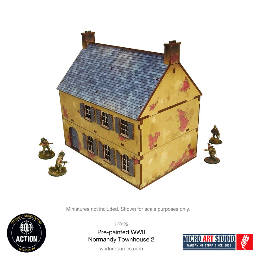 Bolt Action Pre-painted WW2 Normandy Townhouse 2