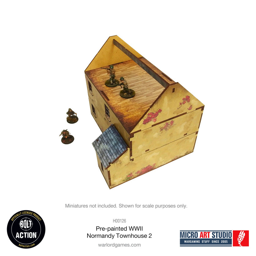 Bolt Action Pre-painted WW2 Normandy Townhouse 2