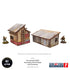 Bolt Action: Pre-painted WW2 Normandy Small Sheds with Dovecote