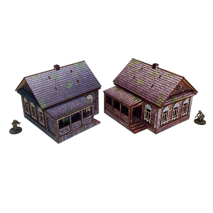 Bolt Action: Pre-Painted WW2 Ostfront Village Doma