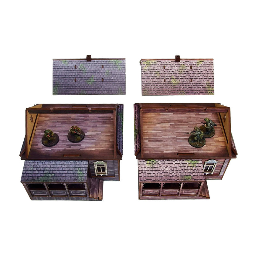 Bolt Action: Pre-Painted WW2 Ostfront Village Doma