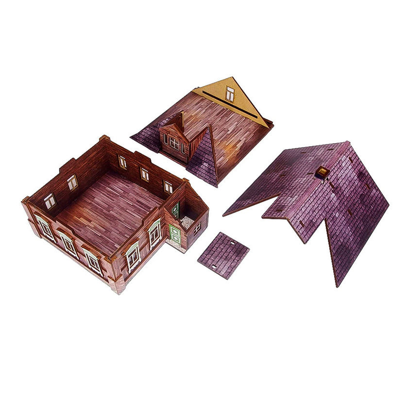 Bolt Action: Pre-Painted WW2 Ostfront Village Forester's Dacha