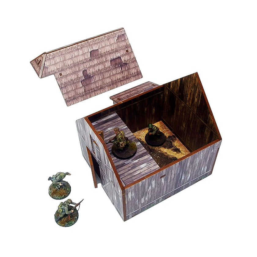 Bolt Action: Pre-Painted WW2 Ostfront Village Barn