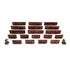 Bolt Action: Pre-Painted WW2 Ostfront Village Low Fence