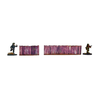 Bolt Action: Pre-Painted WW2 Ostfront Village Low Fence