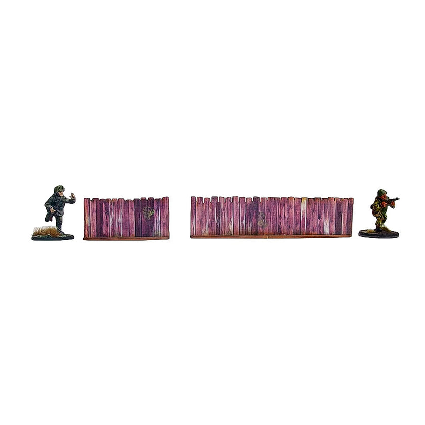 Bolt Action: Pre-Painted WW2 Ostfront Village Low Fence