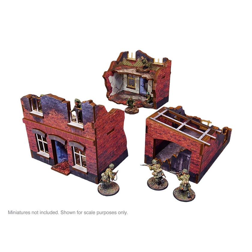 Bolt Action: Pre-Painted WW2 Ostfront Stalingrad Small House (with garage)