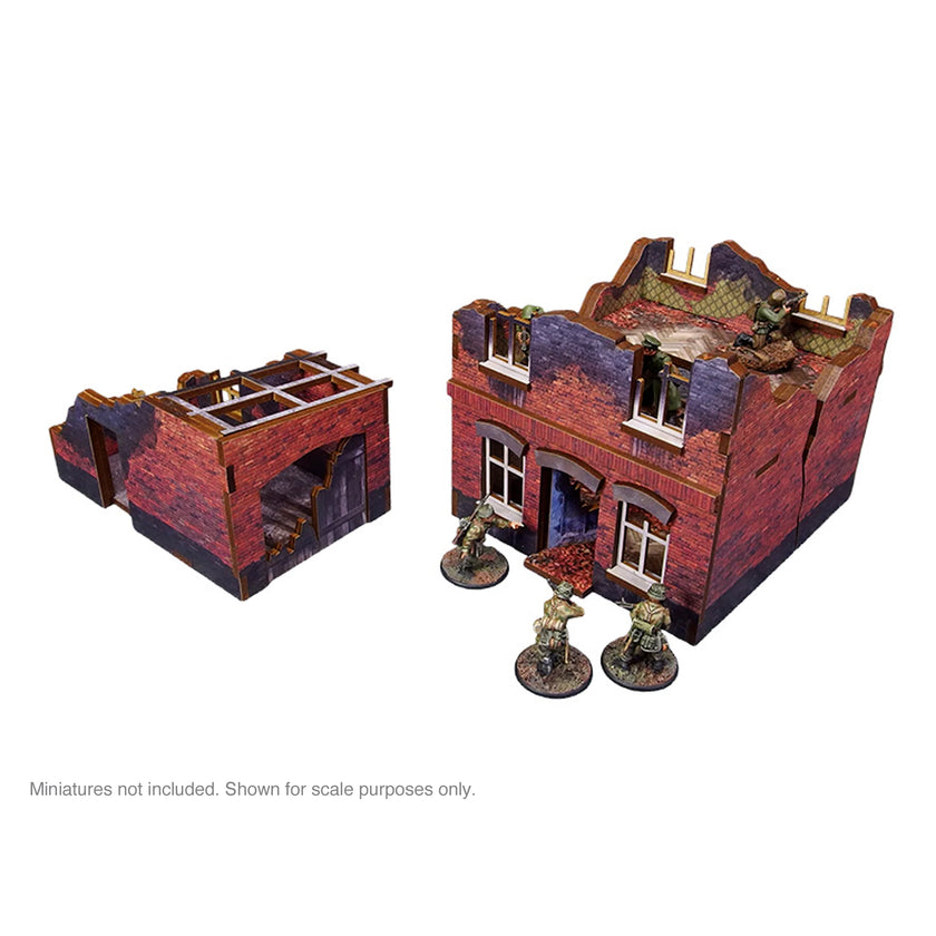 Bolt Action: Pre-Painted WW2 Ostfront Stalingrad Small House (with garage)