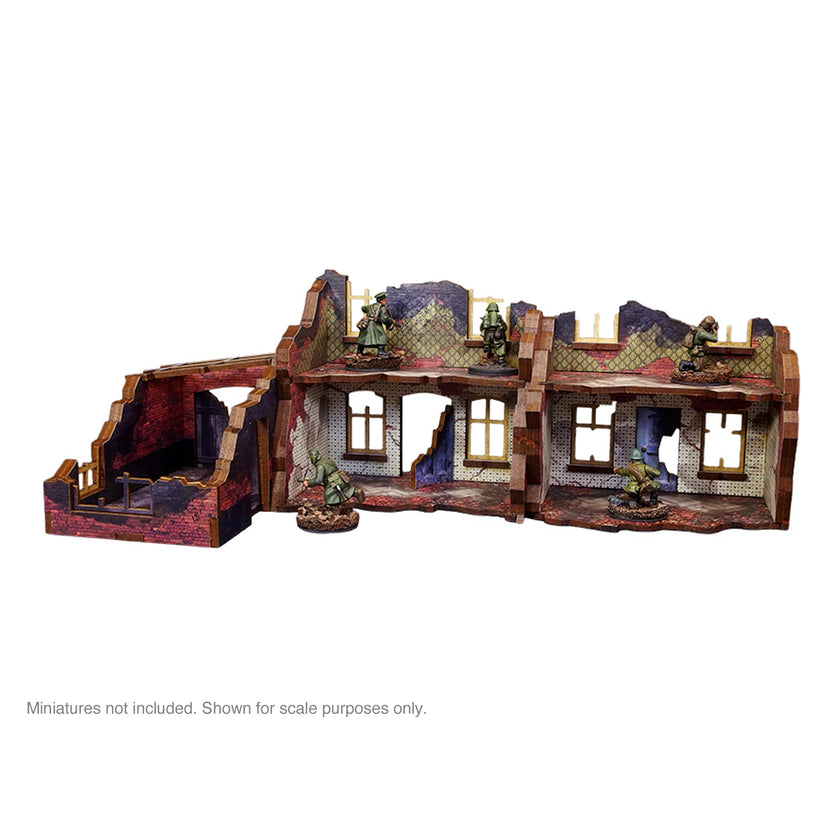Bolt Action: Pre-Painted WW2 Ostfront Stalingrad Small House (with garage)