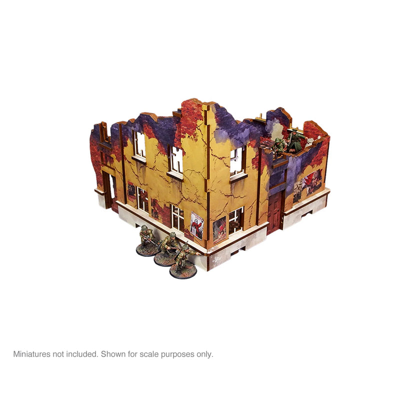 Bolt Action: Pre-Painted WW2 Ostfront Stalingrad School Right (with 3rd floor)