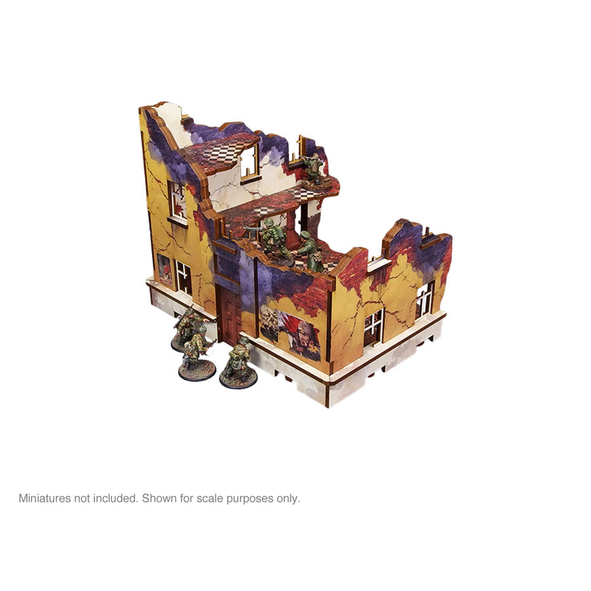 Bolt Action: Pre-Painted WW2 Ostfront Stalingrad School Right (with 3rd floor)