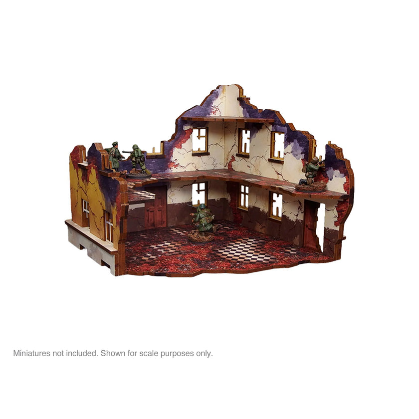 Bolt Action: Pre-Painted WW2 Ostfront Stalingrad School Right (with 3rd floor)