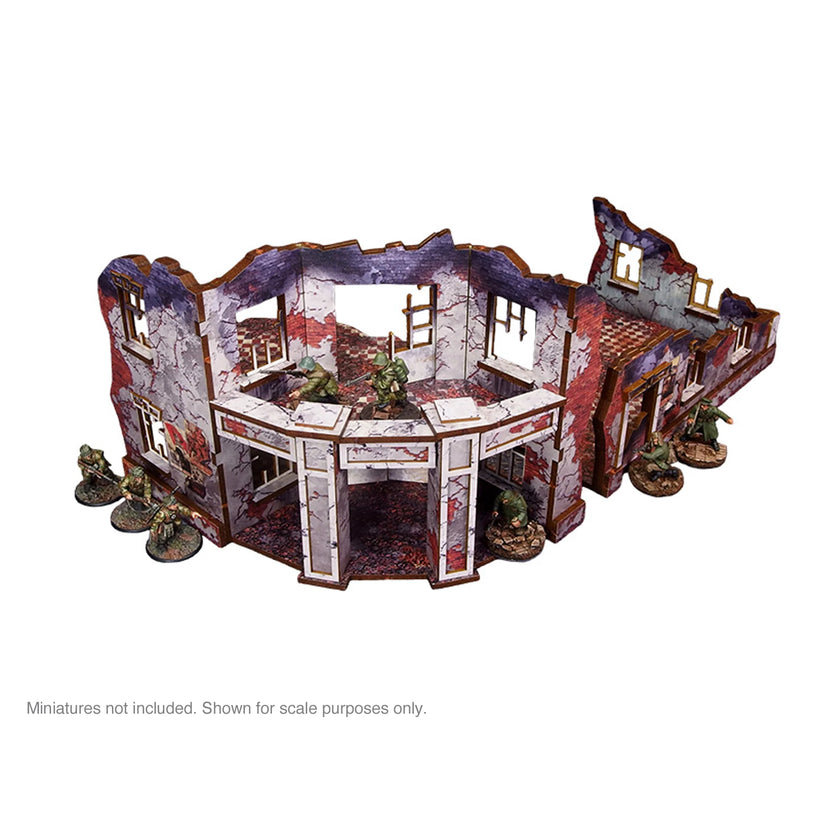 Bolt Action: Pre-Painted WW2 Ostfront Stalingrad Univermag Front (with balcony)