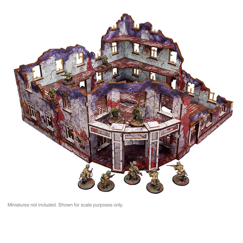 Bolt Action: Pre-Painted WW2 Ostfront Stalingrad Univermag Front (with balcony)