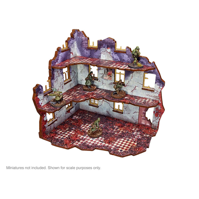 Bolt Action: Pre-Painted WW2 Ostfront Stalingrad Univermag Left (with 3rd floor)