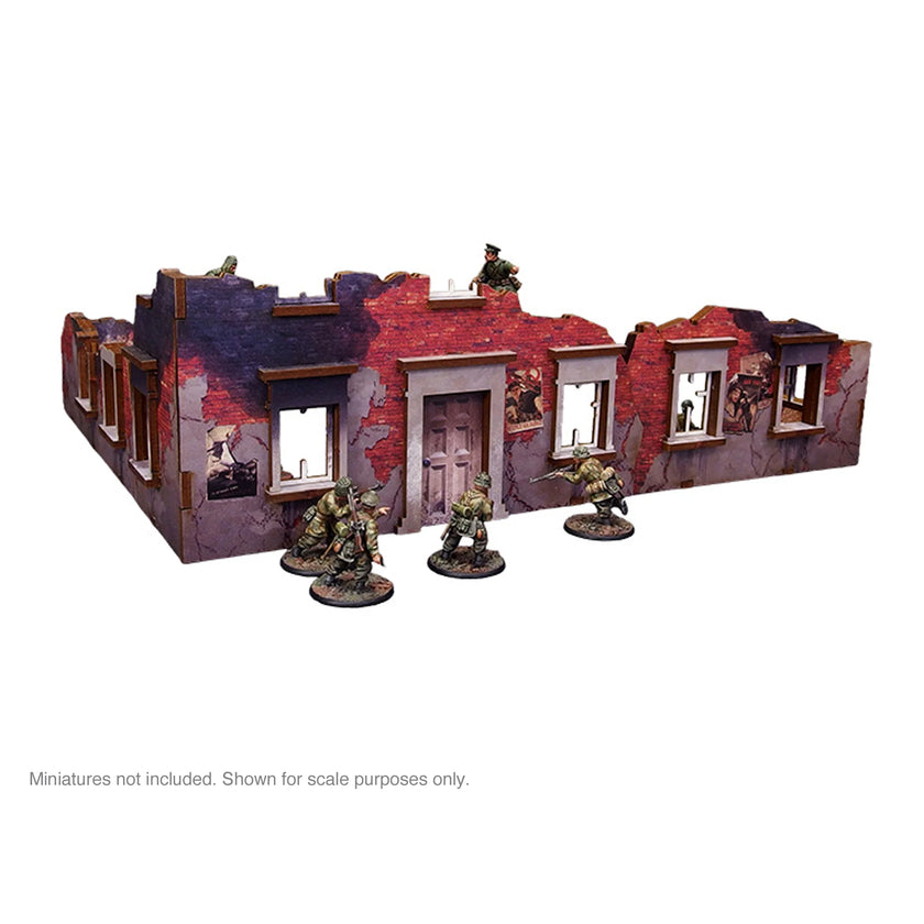 Bolt Action: Pre-Painted WW2 Ostfront Stalingrad Ruined Building