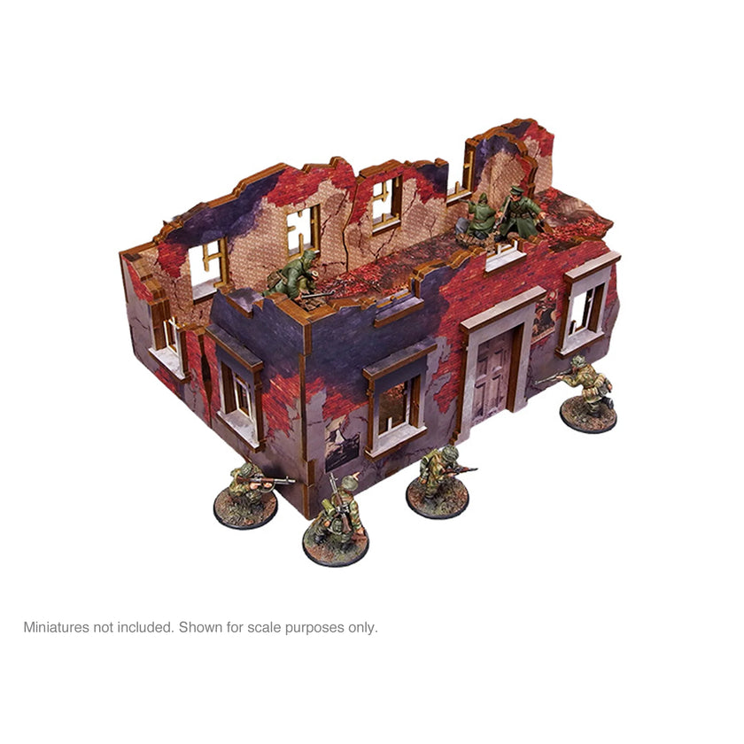 Bolt Action: Pre-Painted WW2 Ostfront Stalingrad Ruined Building