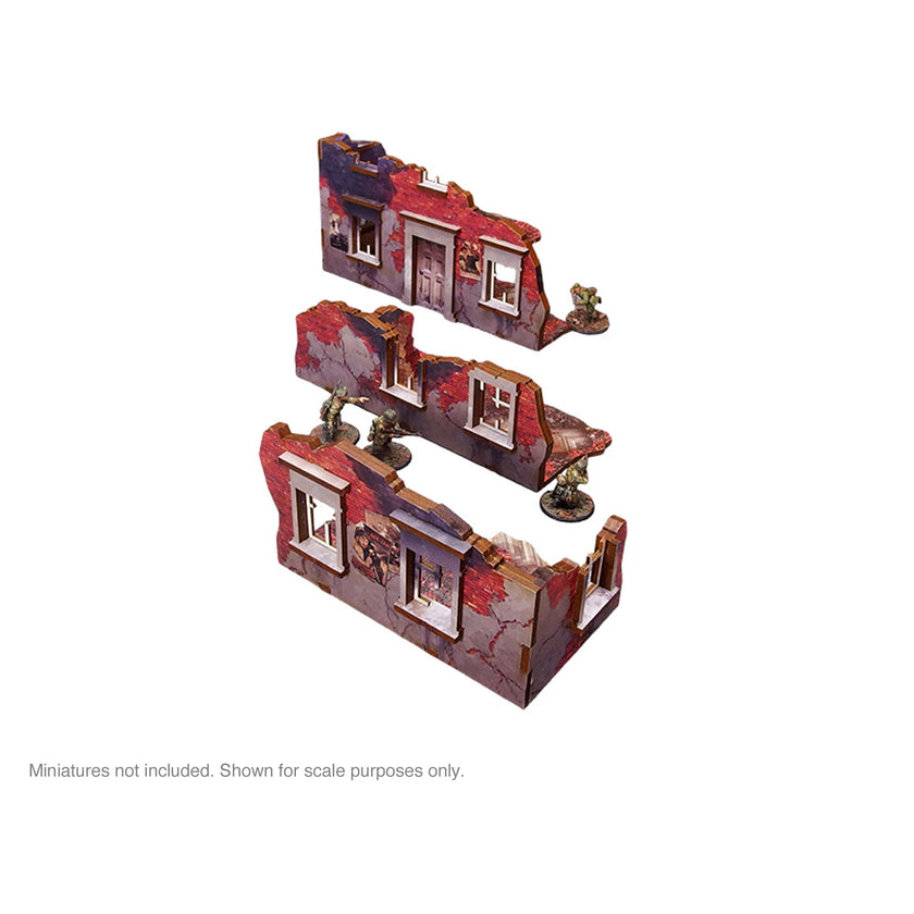 Bolt Action: Pre-Painted WW2 Ostfront Stalingrad Ruined Building