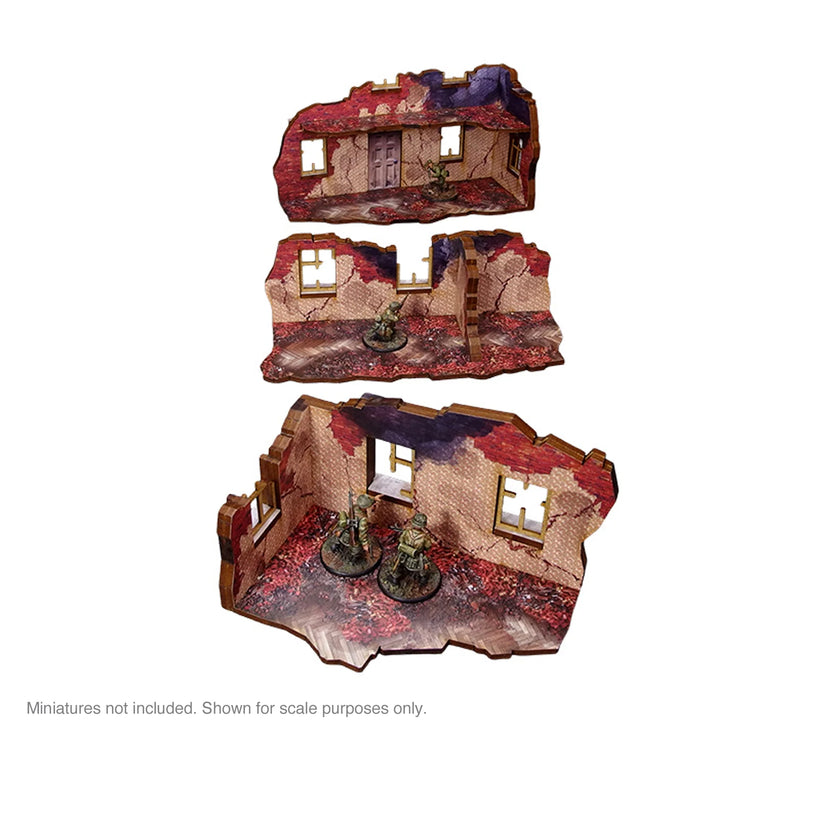 Bolt Action: Pre-Painted WW2 Ostfront Stalingrad Ruined Building