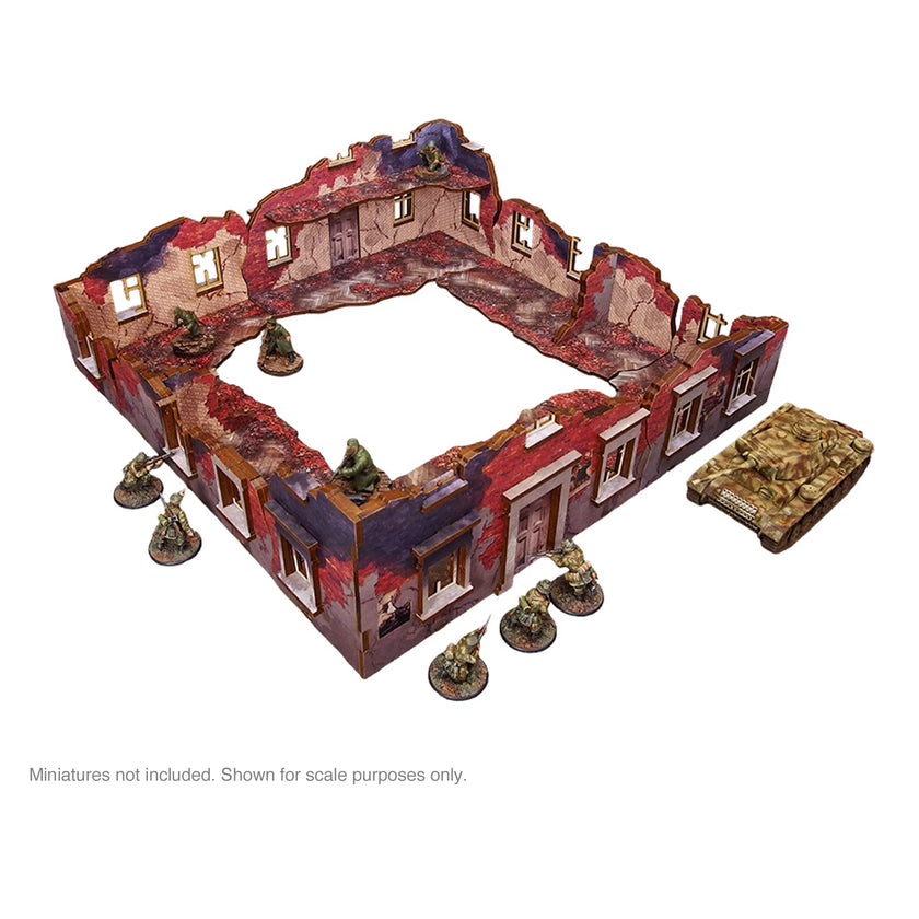Bolt Action: Pre-Painted WW2 Ostfront Stalingrad Ruined Building