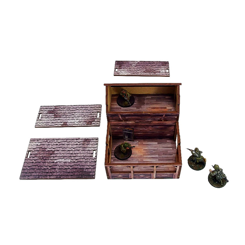 Bolt Action: Pre-Painted WW2 Ostfront Village Workshop