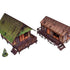 Bolt Action: Pre-Painted WW2 Pacific Jungle Huts (2)