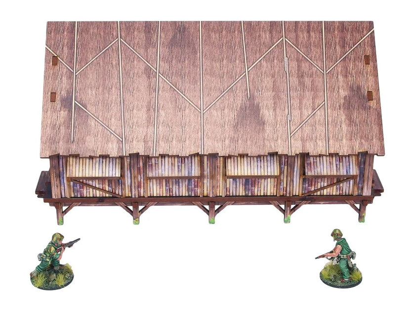 Bolt Action: Pre-Painted WW2 Pacific Barracks