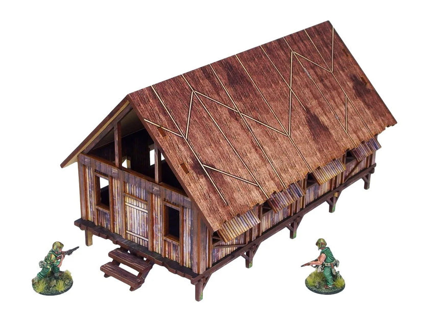 Bolt Action: Pre-Painted WW2 Pacific Barracks