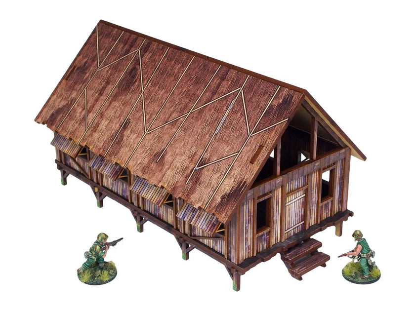 Bolt Action: Pre-Painted WW2 Pacific Barracks