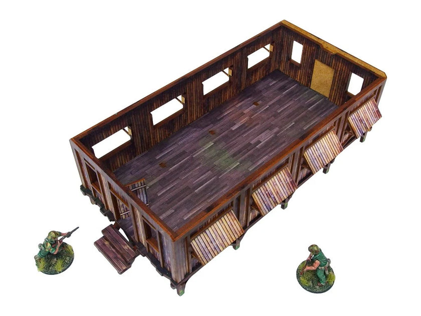 Bolt Action: Pre-Painted WW2 Pacific Barracks