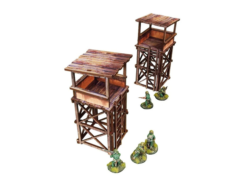 Bolt Action: Pre-Painted WW2 Pacific Guard Tower (2)