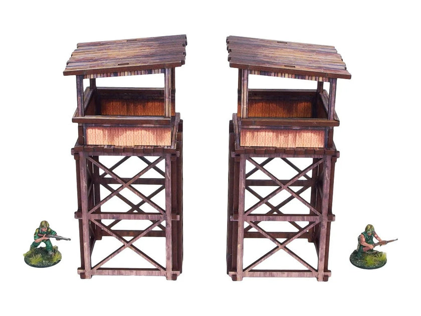 Bolt Action: Pre-Painted WW2 Pacific Guard Tower (2)