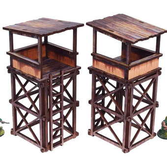 Bolt Action: Pre-Painted WW2 Pacific Guard Tower (2)