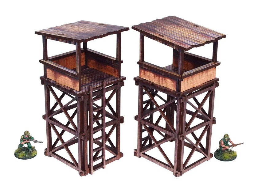 Bolt Action: Pre-Painted WW2 Pacific Guard Tower (2)