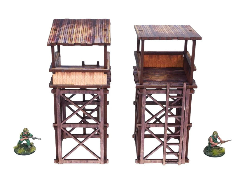 Bolt Action: Pre-Painted WW2 Pacific Guard Tower (2)